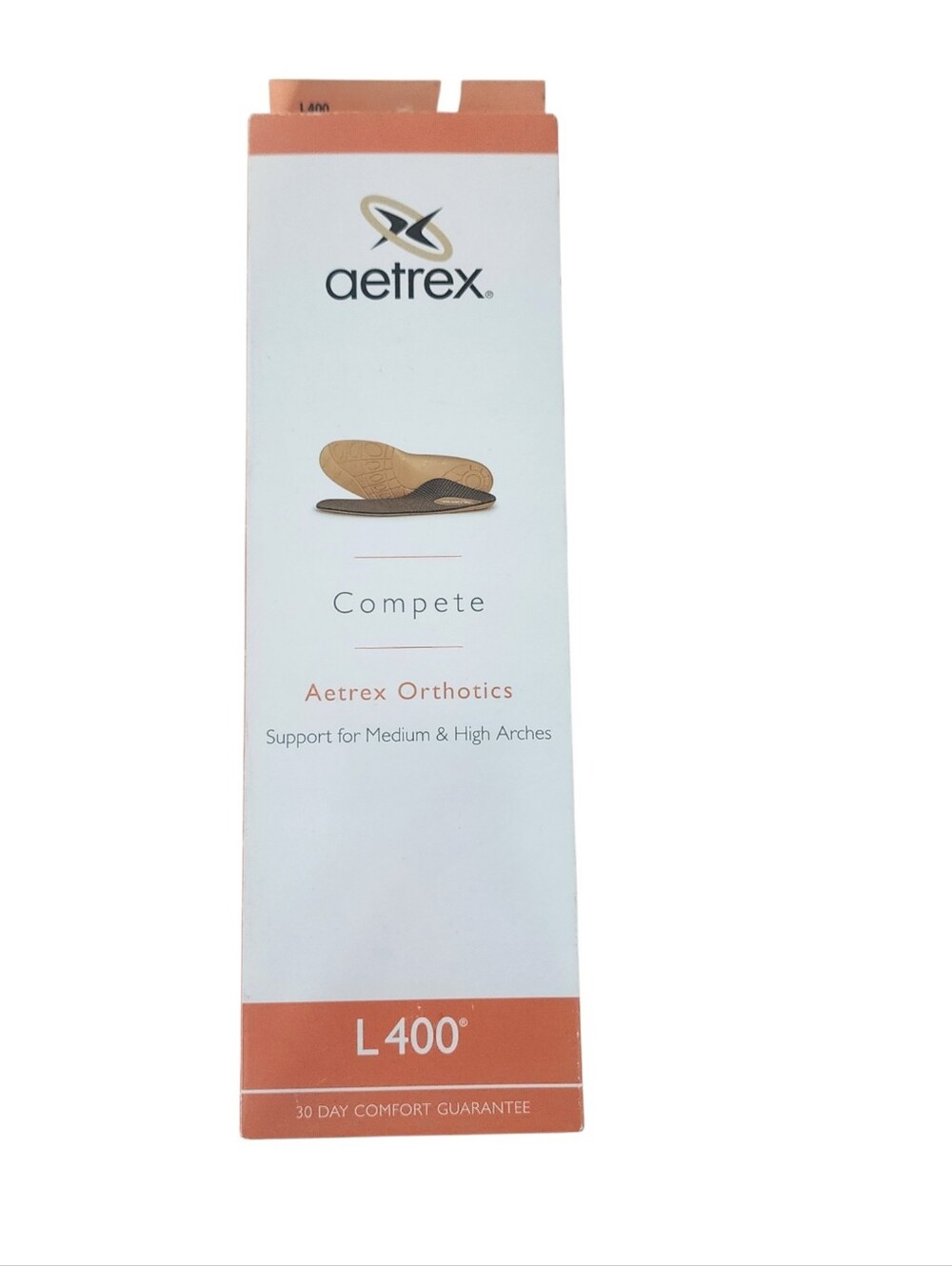Aetrex Orthotics Complete L400 Women’s Size 8 For Medium And High Arches New